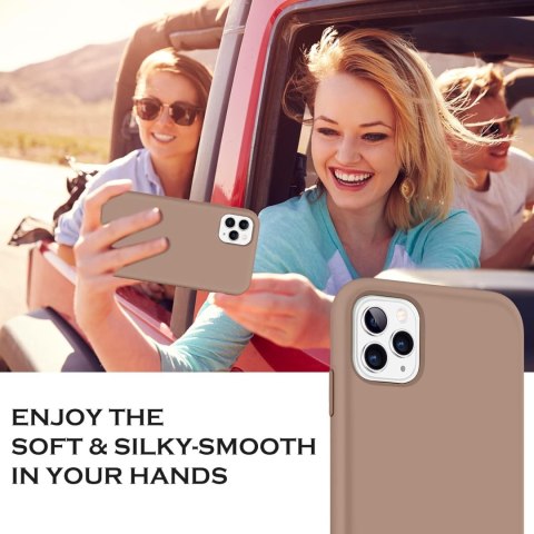 ETUI CASE APPLE IPHONE 11 PRO SILIKONOWE BRĄZOWE MOCNE A2160 ETUI CASE APPLE IPHONE 11 PRO SILIKONOWE BRĄZOWE MOCNE A2160