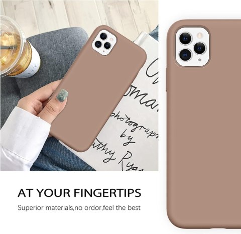 ETUI CASE APPLE IPHONE 11 PRO SILIKONOWE BRĄZOWE MOCNE A2160 ETUI CASE APPLE IPHONE 11 PRO SILIKONOWE BRĄZOWE MOCNE A2160