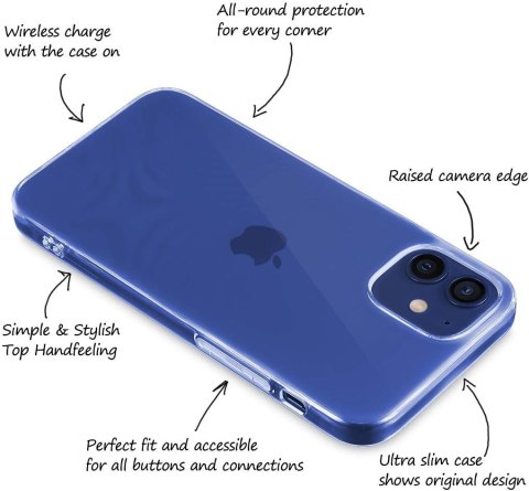 ETUI CASE APPLE IPHONE 12/12 PRO 6.1' TRANSPARENTNY SILIKONOWY A2172 A2341 ETUI CASE APPLE IPHONE 12/12 PRO 6.1' TRANSPARENTNY SILIKONOWY A2172 A2341