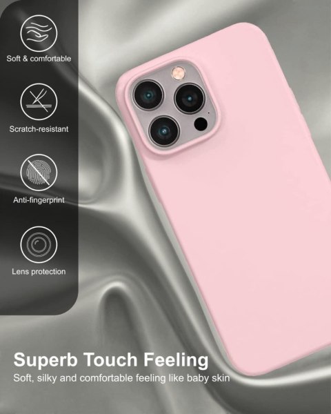 ETUI CASE APPLE IPHONE 14 PRO RÓŻOWE SILIKONOWE ETUI CASE APPLE IPHONE 14 PRO RÓŻOWE SILIKONOWE