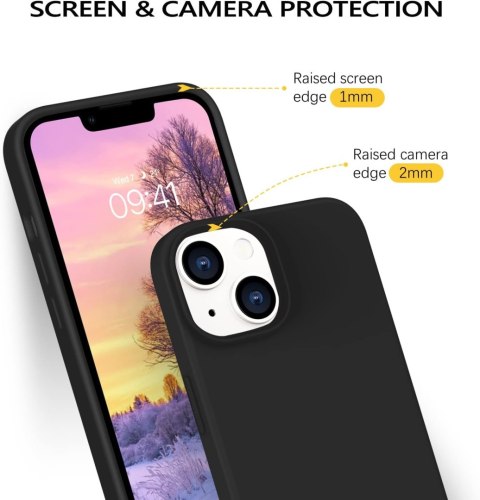 ETUI CASE APPLE IPHONE 14 SILIKONOWY CZARNY MOCNY A2882 A2649 A2881 ETUI CASE APPLE IPHONE 14 SILIKONOWY CZARNY MOCNY A2882 A2649 A2881
