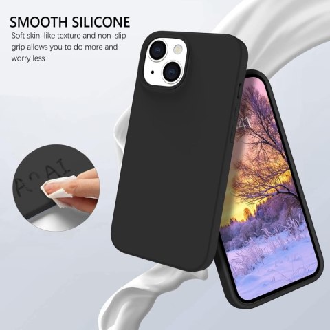 ETUI CASE APPLE IPHONE 14 SILIKONOWY CZARNY MOCNY A2882 A2649 A2881 ETUI CASE APPLE IPHONE 14 SILIKONOWY CZARNY MOCNY A2882 A2649 A2881