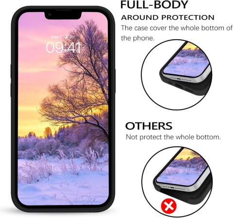 ETUI CASE APPLE IPHONE 14 SILIKONOWY CZARNY MOCNY A2882 A2649 A2881 ETUI CASE APPLE IPHONE 14 SILIKONOWY CZARNY MOCNY A2882 A2649 A2881