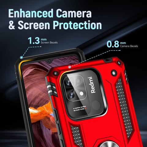 ETUI CZERWONE XIAOMI REDMI 10C/POCO C40 MOCNE PODSTAWKA 220333QAG 220333QPG ETUI CZERWONE XIAOMI REDMI 10C/POCO C40 MOCNE PODSTAWKA 220333QAG 220333QPG