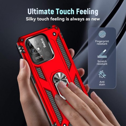 ETUI CZERWONE XIAOMI REDMI 10C/POCO C40 MOCNE PODSTAWKA 220333QAG 220333QPG ETUI CZERWONE XIAOMI REDMI 10C/POCO C40 MOCNE PODSTAWKA 220333QAG 220333QPG