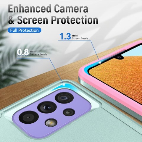 ETUI SAMSUNG GALAXY A53 ZIELONO-RÓŻOWE SILIKONOWE Z PODSTAWKĄ SM-A5360 ETUI SAMSUNG GALAXY A53 ZIELONO-RÓŻOWE SILIKONOWE Z PODSTAWKĄ SM-A5360