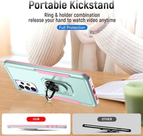 ETUI SAMSUNG GALAXY A53 ZIELONO-RÓŻOWE SILIKONOWE Z PODSTAWKĄ SM-A5360 ETUI SAMSUNG GALAXY A53 ZIELONO-RÓŻOWE SILIKONOWE Z PODSTAWKĄ SM-A5360