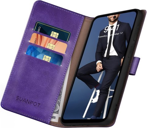 ETUI Z KLAPKĄ GOOGLE PIXEL 7 FIOLETOWE EKOSKÓRA GQML3 GVU6C ETUI Z KLAPKĄ GOOGLE PIXEL 7 FIOLETOWE EKOSKÓRA GQML3 GVU6C