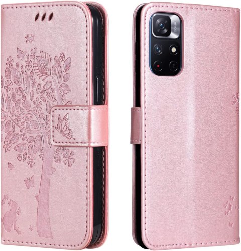 ETUI Z KLAPKĄ RÓŻOWE XIAOMI REDMI NOTE 11T 5G+2x SZKŁO HARTOWANE 21091116AI ETUI Z KLAPKĄ RÓŻOWE XIAOMI REDMI NOTE 11T 5G+2x SZKŁO HARTOWANE 21091116AI