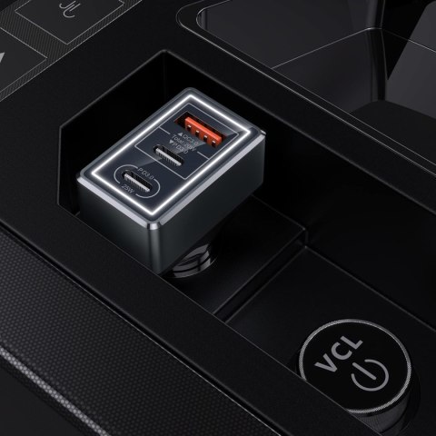 ŁADOWARKA SAMOCHODOWA USB 3-PORTOWA LED DO ZAPALNICZKI 65W ŁADOWARKA SAMOCHODOWA USB 3-PORTOWA LED DO ZAPALNICZKI 65W