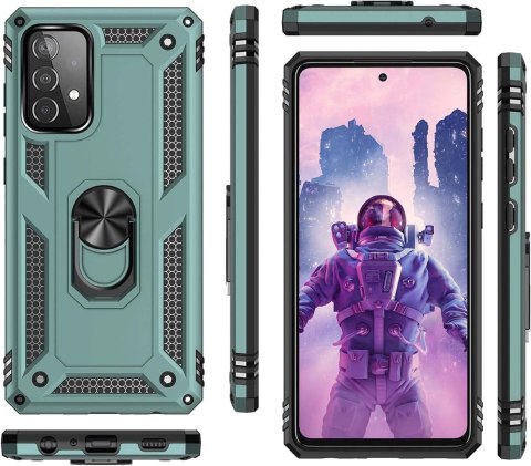 MOCNE ETUI SAMSUNG GALAXY A52/A52 5G ZIELONY UCHWYT RING SM-A525F SM-A526B MOCNE ETUI SAMSUNG GALAXY A52/A52 5G ZIELONY UCHWYT RING SM-A525F SM-A526B
