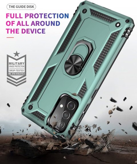 MOCNE ETUI SAMSUNG GALAXY A52/A52 5G ZIELONY UCHWYT RING SM-A525F SM-A526B MOCNE ETUI SAMSUNG GALAXY A52/A52 5G ZIELONY UCHWYT RING SM-A525F SM-A526B