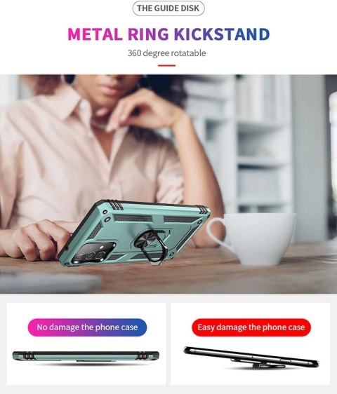 MOCNE ETUI SAMSUNG GALAXY A52/A52 5G ZIELONY UCHWYT RING SM-A525F SM-A526B MOCNE ETUI SAMSUNG GALAXY A52/A52 5G ZIELONY UCHWYT RING SM-A525F SM-A526B