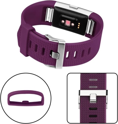 PASEK DO ZEGARKA FITBIT CHARGE 2 CIEMNY FIOLET TPU 165-228mm SZEROKOŚĆ 21mm PASEK DO ZEGARKA FITBIT CHARGE 2 CIEMNY FIOLET TPU 165-228mm SZEROKOŚĆ 21mm