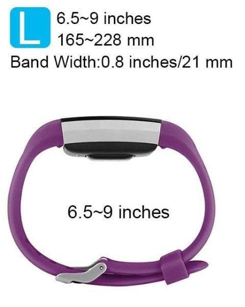 PASEK DO ZEGARKA FITBIT CHARGE 2 CIEMNY FIOLET TPU 165-228mm SZEROKOŚĆ 21mm PASEK DO ZEGARKA FITBIT CHARGE 2 CIEMNY FIOLET TPU 165-228mm SZEROKOŚĆ 21mm