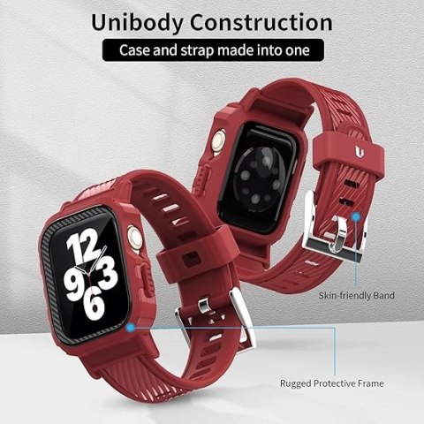 PASEK DO ZEGARKA OPASKA SPORTOWA DO APPLE WATCH SE iWATCH CZERWONY CZARNY PASEK DO ZEGARKA OPASKA SPORTOWA DO APPLE WATCH SE iWATCH CZERWONY CZARNY