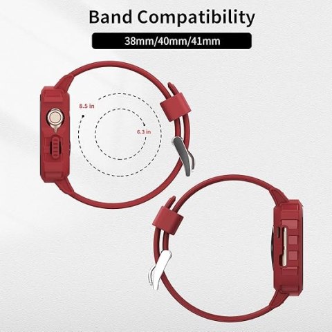 PASEK DO ZEGARKA OPASKA SPORTOWA DO APPLE WATCH SE iWATCH CZERWONY CZARNY PASEK DO ZEGARKA OPASKA SPORTOWA DO APPLE WATCH SE iWATCH CZERWONY CZARNY