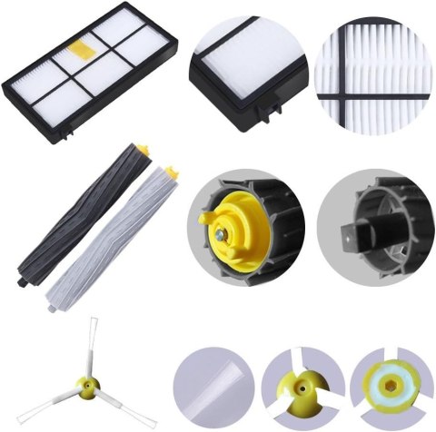 ZESTAW ACESORIÓW DO ODKURZACZA IROBOT ROOMBA 900 990 980 966 960 800 896 ZESTAW ACESORIÓW DO ODKURZACZA IROBOT ROOMBA 900 990 980 966 960 800 896