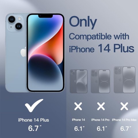 ZESTAW ETUI GRANATOWE +2x SZKŁO HARTOWANE I NA APARAT APPLE IPHONE 14 Plus ZESTAW ETUI GRANATOWE +2x SZKŁO HARTOWANE I NA APARAT APPLE IPHONE 14 Plus