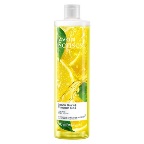 AVON ŻEL POD PRYSZNIC LEMON BURST CYTRYNA BAZYLIA 500ML AVON ŻEL POD PRYSZNIC LEMON BURST CYTRYNA BAZYLIA 500ML