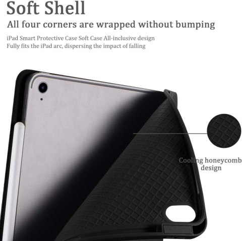 CZARNE ETUI IPAD 2020 10.9 CALA Z KLAPKĄ MIEJSCE NA RYSIK CZARNE ETUI IPAD 2020 10.9 CALA Z KLAPKĄ MIEJSCE NA RYSIK