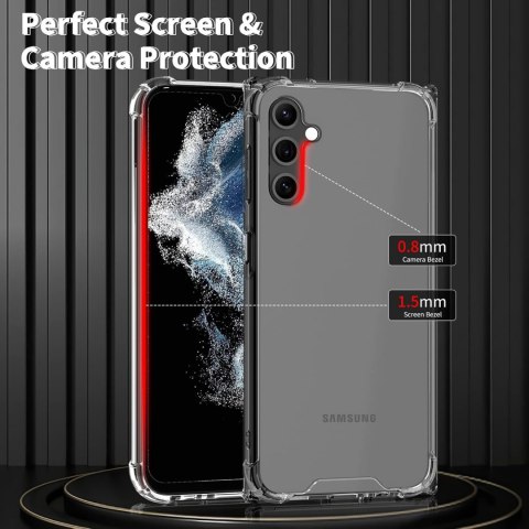 ETUI +2x FOLIA HYBRYDOWA SAMSUNG GALAXY A14 5G PRZEZROCZYSTE SILIKONOWE ETUI +2x FOLIA HYBRYDOWA SAMSUNG GALAXY A14 5G PRZEZROCZYSTE SILIKONOWE