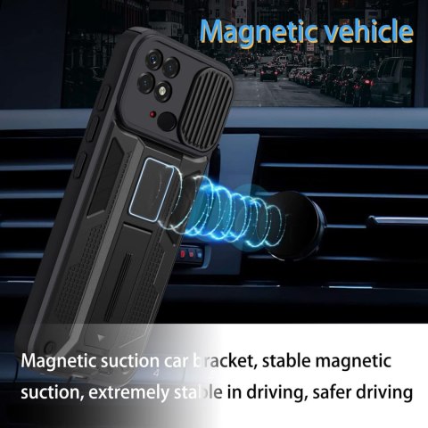 ETUI XIAOMI REDMI 10C CZARNE TWARDY SILIKON Z PODSTAWKĄ +OCHRONA APARATU ETUI XIAOMI REDMI 10C CZARNE TWARDY SILIKON Z PODSTAWKĄ +OCHRONA APARATU