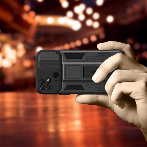 ETUI XIAOMI REDMI 10C CZARNE TWARDY SILIKON Z PODSTAWKĄ +OCHRONA APARATU ETUI XIAOMI REDMI 10C CZARNE TWARDY SILIKON Z PODSTAWKĄ +OCHRONA APARATU