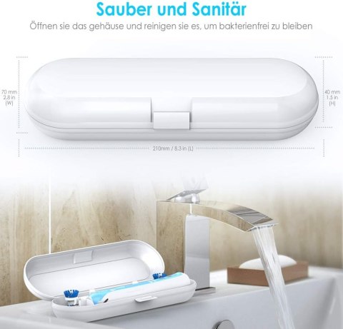 ETUI PODRÓŻNE NA SZCZOTECZKĘ ELEKTRYCZNĄ ORAL B 690/700 BIAŁE +TORBA ETUI PODRÓŻNE NA SZCZOTECZKĘ ELEKTRYCZNĄ ORAL B 690/700 BIAŁE +TORBA