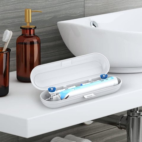 ETUI PODRÓŻNE NA SZCZOTECZKĘ ELEKTRYCZNĄ ORAL B 690/700 BIAŁE +TORBA ETUI PODRÓŻNE NA SZCZOTECZKĘ ELEKTRYCZNĄ ORAL B 690/700 BIAŁE +TORBA