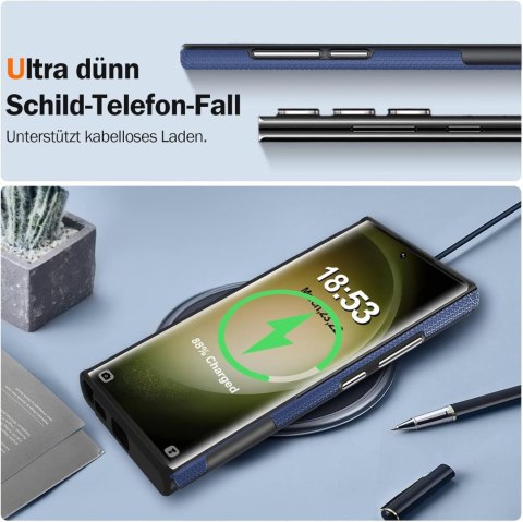ETUI SAMSUNG GALAXY S23 ULTRA 5G TWARDY SILIKON GRANATOWE