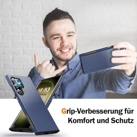 ETUI SAMSUNG GALAXY S23 ULTRA 5G TWARDY SILIKON GRANATOWE