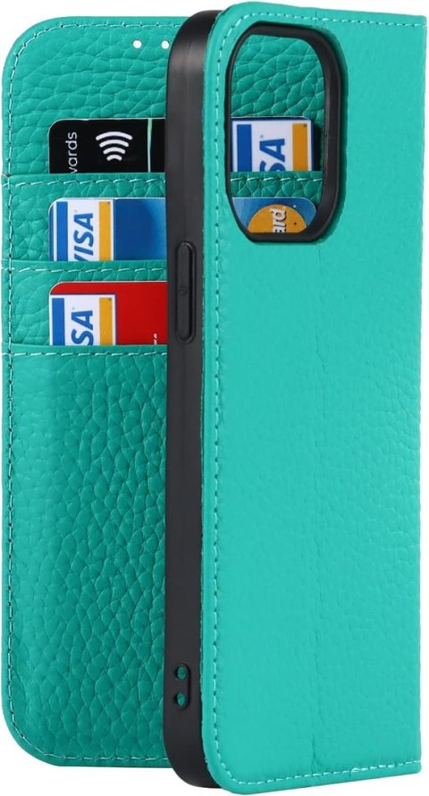 ETUI Z KLAPKĄ APPLE IPHONE 13 PRO ZIELONE EKOSKÓRA +MIEJSCE NA KARTY ETUI Z KLAPKĄ APPLE IPHONE 13 PRO ZIELONE EKOSKÓRA +MIEJSCE NA KARTY