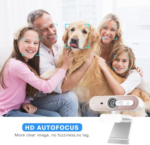 KAMERA INTERNETOWA KOMPUTEROWA ASHU USB 1080P ROSE GOLD AUTOFOKUS MIKROFON KAMERA INTERNETOWA KOMPUTEROWA ASHU USB 1080P ROSE GOLD AUTOFOKUS MIKROFON