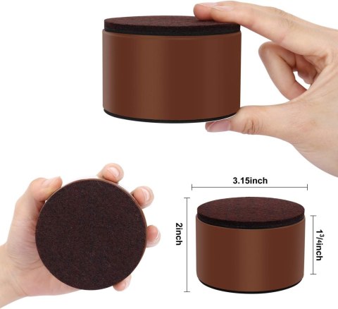 PODSTAWKI DO ŁÓŻEK MEBLI NÓŻKI BRĄZOWE 5CM PODSTAWKI DO ŁÓŻEK MEBLI NÓŻKI BRĄZOWE 5CM