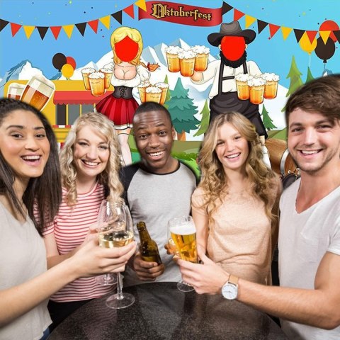 TŁO FOTOGRAFICZNE DEKORACJA OKTOBERFEST FESTIWAL PIWA IMPREZA 180x110CM TŁO FOTOGRAFICZNE DEKORACJA OKTOBERFEST FESTIWAL PIWA IMPREZA 180x110CM