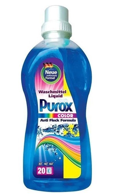ŻEL DO PRANIA COLOR PUROX UNIWERSALNY NIEMIECKI 1L 33 PRANIA ŻEL DO PRANIA COLOR PUROX UNIWERSALNY NIEMIECKI 1L 33 PRANIA