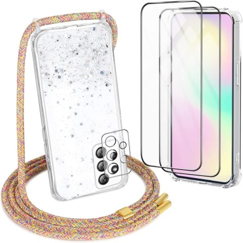 ZESTAW 2x ETUI +2x SZKŁO HARTOWANE SAMSUNG GALAXY A53 BROKATOWY ZESTAW 2x ETUI +2x SZKŁO HARTOWANE SAMSUNG GALAXY A53 BROKATOWY