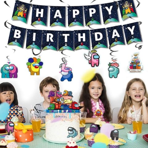 ZESTAW DEKORACJI URODZINY TOPPERY GIRNALDA HAPPY BIRTHDAY KOLOROWE 24+1 ZESTAW DEKORACJI URODZINY TOPPERY GIRNALDA HAPPY BIRTHDAY KOLOROWE 24+1