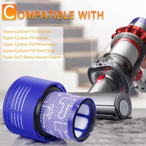 3x FILTR ZMYWALNY DO ODKURZACZA DYSON V10 SV12 DY-969082-01 ZAMIENNIK 3x FILTR ZMYWALNY DO ODKURZACZA DYSON V10 SV12 DY-969082-01 ZAMIENNIK