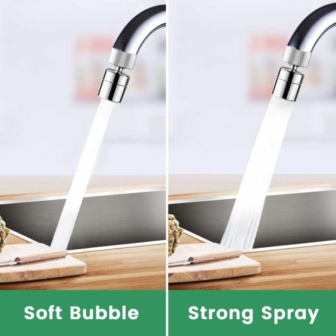 AERATOR DO KRANU OBROTOWA 360° PRZEDŁÓŻKA DO BATERII CHROM