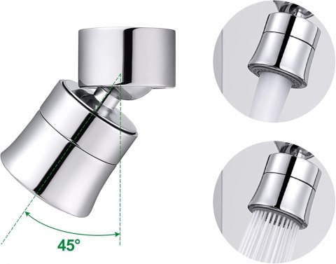 AERATOR DO KRANU OBROTOWA 360° PRZEDŁÓŻKA DO BATERII CHROM AERATOR DO KRANU OBROTOWA 360° PRZEDŁÓŻKA DO BATERII CHROM
