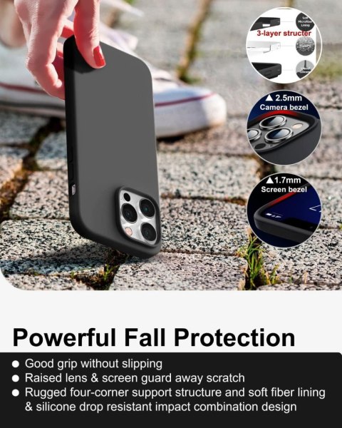 ETUI APPLE IPHONE 14 PRO MAX SILIKONOWE CZARNE ETUI APPLE IPHONE 14 PRO MAX SILIKONOWE CZARNE