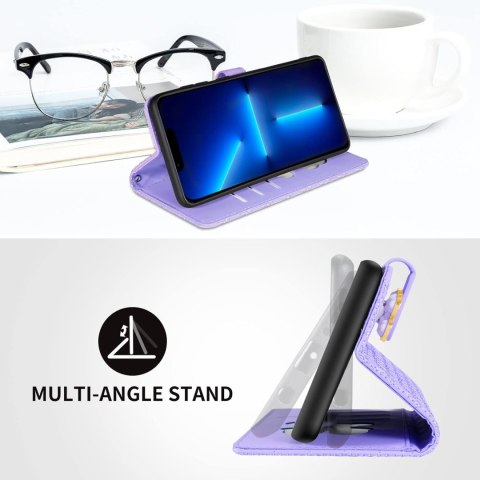 ETUI SAMSUNG GALAXY A32 5G Z KLAPKĄ ZAMYKANE FIOLETOWE MIŚ ETUI SAMSUNG GALAXY A32 5G Z KLAPKĄ ZAMYKANE FIOLETOWE MIŚ