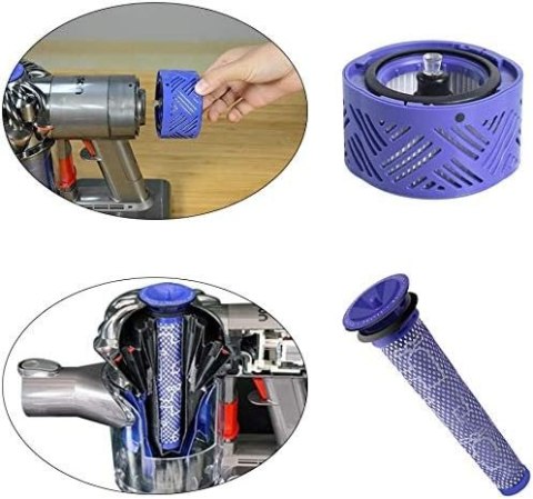 FILTR WSTĘPNY DO ODKURZACZA DYSON V6 V7 V8 DY-966912-03 +KOŃCOWY HEPA