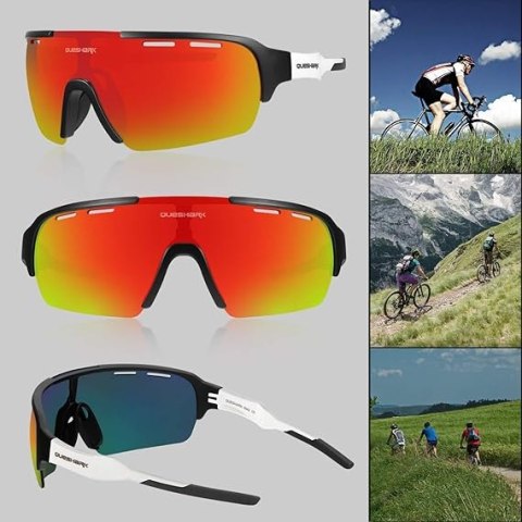 OKULARY ROWEROWE MTB SPOLARYZOWANE 3X LUSTRZANE SOCZEWKI HD OKULARY ROWEROWE MTB SPOLARYZOWANE 3X LUSTRZANE SOCZEWKI HD