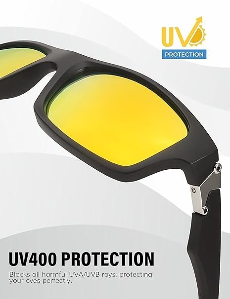 OKULARY ROWEROWE PRZECIWSŁONECZNE POLARYZACJA CZARNO ŻÓŁTE UV400 OKULARY ROWEROWE PRZECIWSŁONECZNE POLARYZACJA CZARNO ŻÓŁTE UV400
