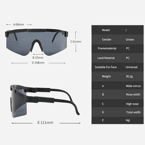 OKULARY SPORTOWE POLARYZOWANE ROWEROWE MTB BIEGANIE KOLARSTWO NIEBIESKIE OKULARY SPORTOWE POLARYZOWANE ROWEROWE MTB BIEGANIE KOLARSTWO NIEBIESKIE