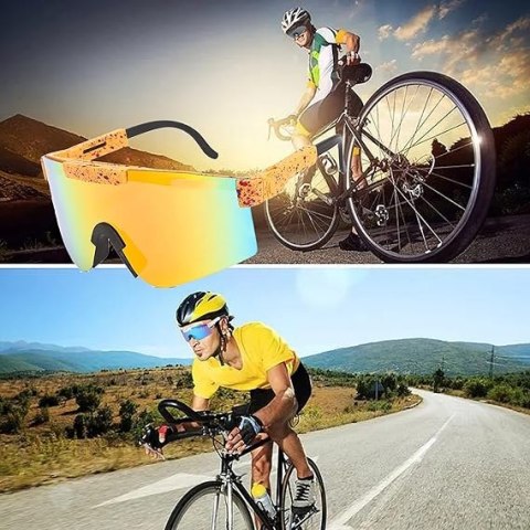 OKULARY SPORTOWE POLARYZOWANE ROWEROWE MTB BIEGANIE KOLARSTWO ŻÓŁTE OKULARY SPORTOWE POLARYZOWANE ROWEROWE MTB BIEGANIE KOLARSTWO ŻÓŁTE
