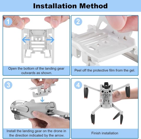 PRZEDŁUŻONE NÓŻKI PODWOZIE DO LĄDOWANIA STOJAK DRON DJI MINI 3 PRO PRZEDŁUŻONE NÓŻKI PODWOZIE DO LĄDOWANIA STOJAK DRON DJI MINI 3 PRO